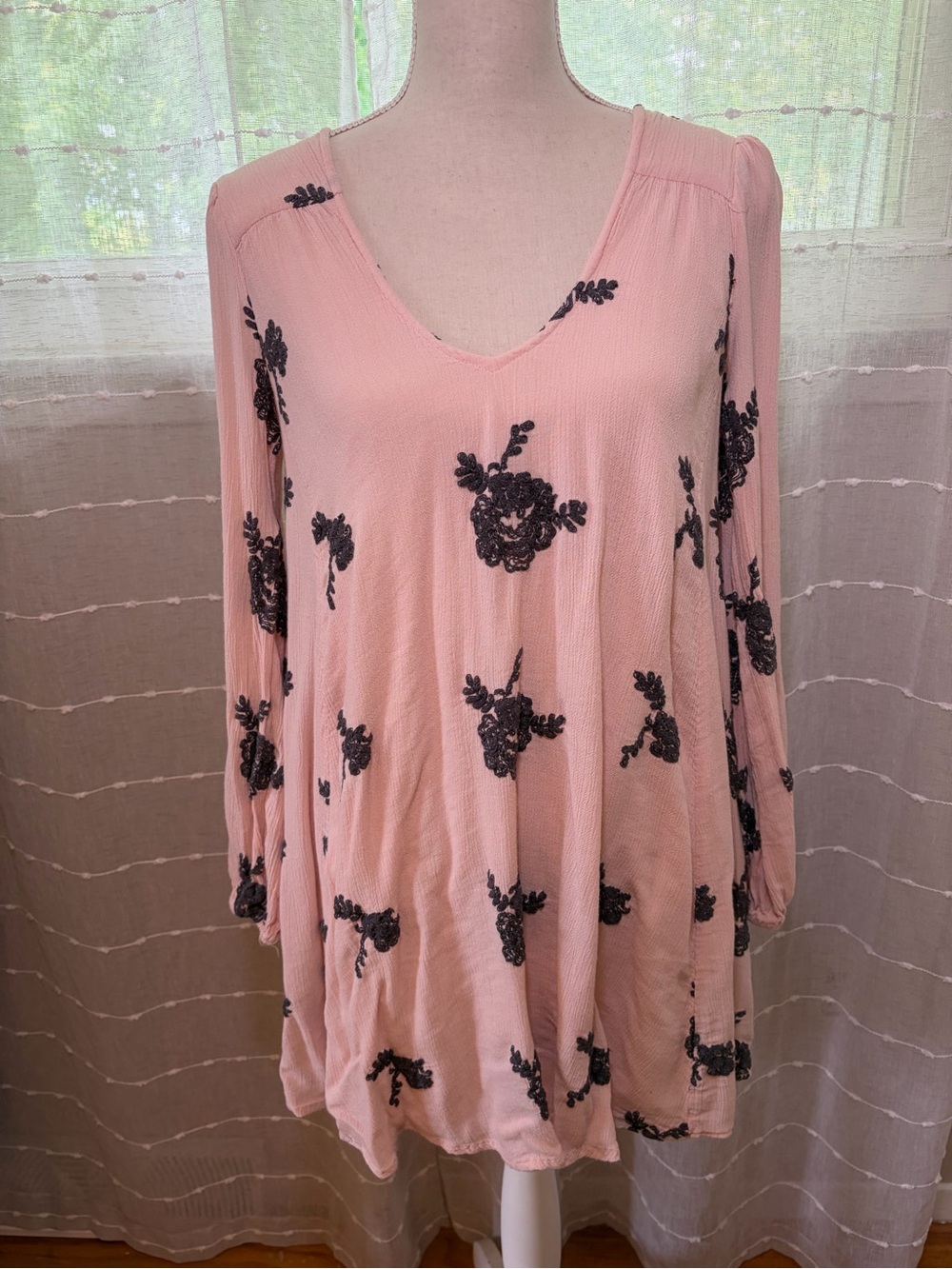 Free People Medium Emma Swing Dress in Soft Pink